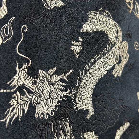 Blazer in the Chinese style embroidered with dragons size 8 Brand OCHI - Picture 8 of 8